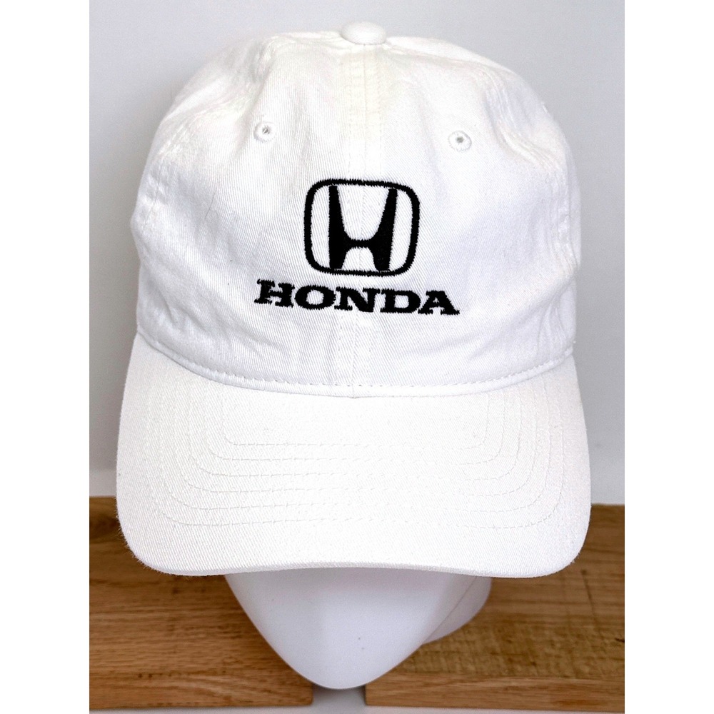 Honda Baseball Hat Mens OS White Embroidered Logo Adjustable Dad Cap Zephyr